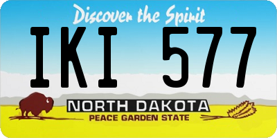 ND license plate IKI577