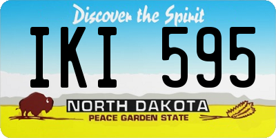 ND license plate IKI595