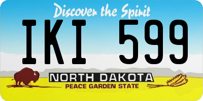 ND license plate IKI599
