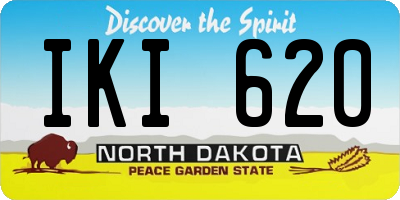 ND license plate IKI620
