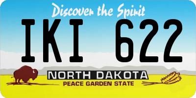 ND license plate IKI622