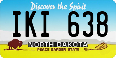 ND license plate IKI638