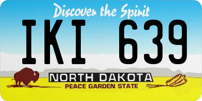 ND license plate IKI639