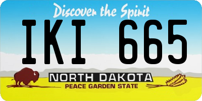 ND license plate IKI665