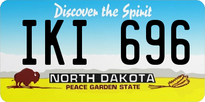 ND license plate IKI696