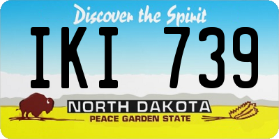ND license plate IKI739