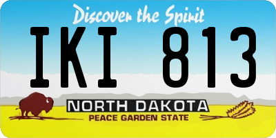 ND license plate IKI813