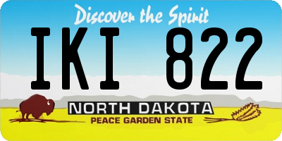 ND license plate IKI822
