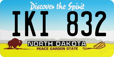 ND license plate IKI832