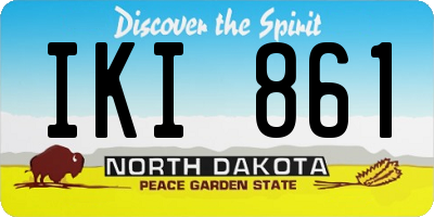 ND license plate IKI861
