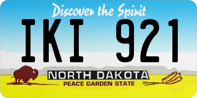 ND license plate IKI921
