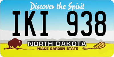 ND license plate IKI938