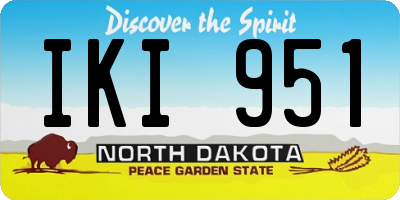 ND license plate IKI951