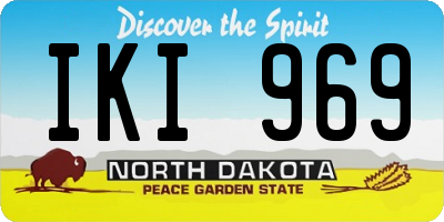 ND license plate IKI969