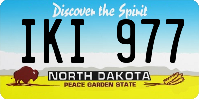ND license plate IKI977