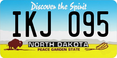 ND license plate IKJ095