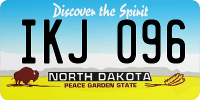 ND license plate IKJ096