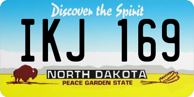 ND license plate IKJ169