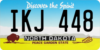 ND license plate IKJ448