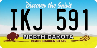 ND license plate IKJ591