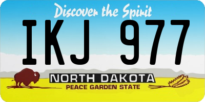 ND license plate IKJ977