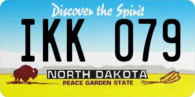 ND license plate IKK079