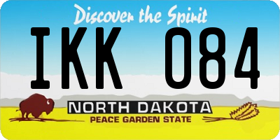 ND license plate IKK084