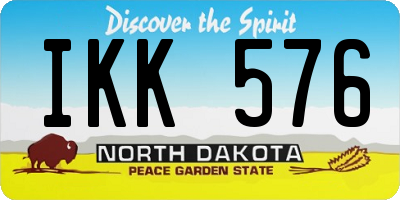ND license plate IKK576