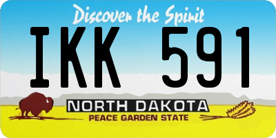 ND license plate IKK591