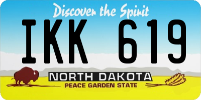 ND license plate IKK619