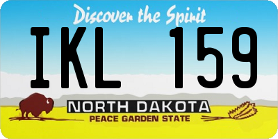 ND license plate IKL159