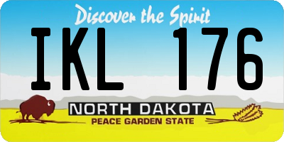 ND license plate IKL176