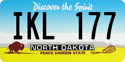 ND license plate IKL177