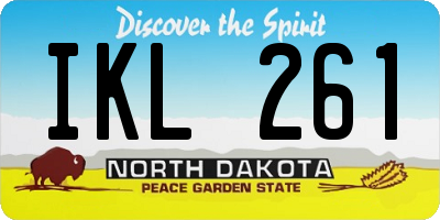 ND license plate IKL261