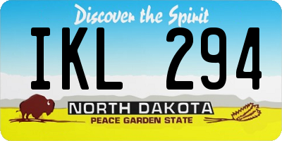 ND license plate IKL294