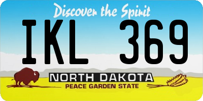 ND license plate IKL369