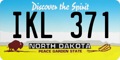 ND license plate IKL371