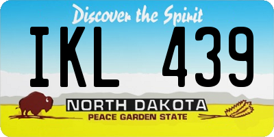 ND license plate IKL439