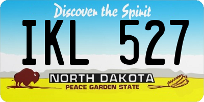 ND license plate IKL527