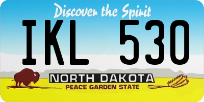 ND license plate IKL530