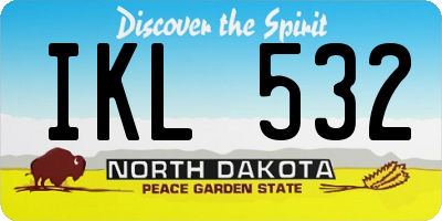 ND license plate IKL532