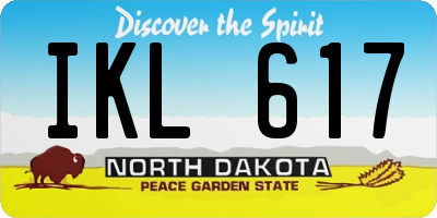 ND license plate IKL617