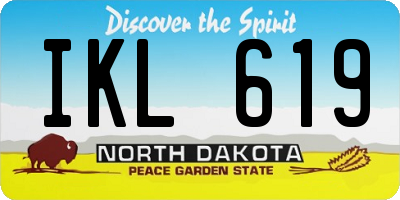 ND license plate IKL619