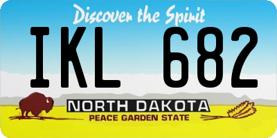 ND license plate IKL682