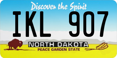 ND license plate IKL907