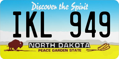 ND license plate IKL949