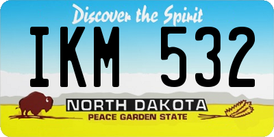 ND license plate IKM532