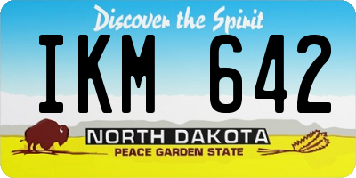 ND license plate IKM642
