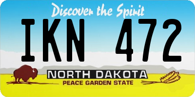 ND license plate IKN472