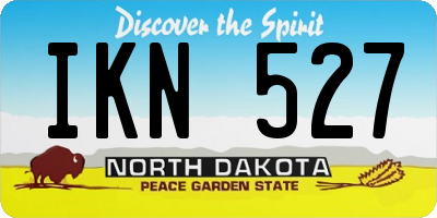 ND license plate IKN527